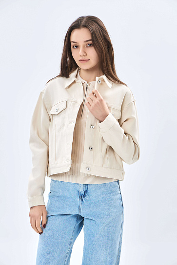 Женская ветровка короткая длина AW23W-DE043-148573 фото